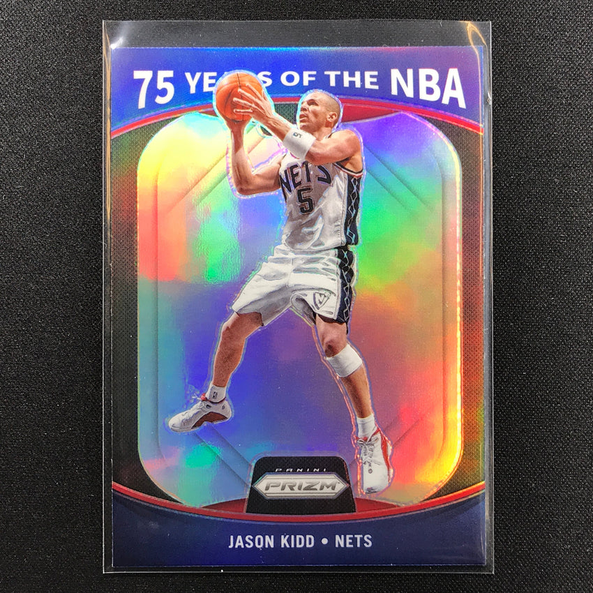 2021-22 Donruss Optic JASON KIDD 75 Years of the NBA Silver Prizm #18