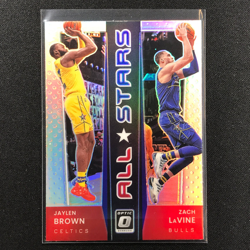2021-22 Donruss Optic JAYLEN BROWN ZACH LAVINE All-Stars Gold Holo Silver #6
