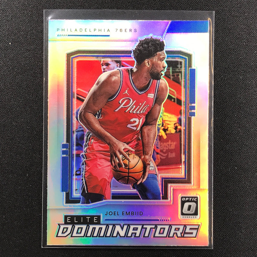 2021-22 Donruss Optic JOEL EMBIID Elite Dominators Holo Silver #4