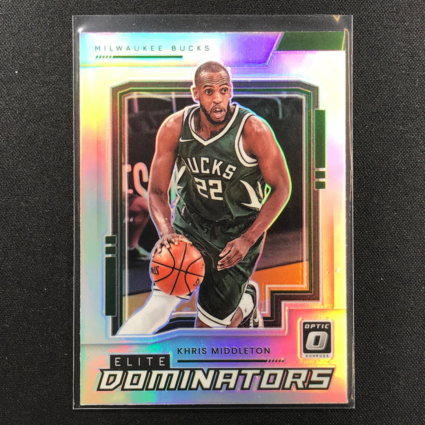 2021-22 Donruss Optic KHRIS MIDDLETON Elite Dominators Holo Silver #25