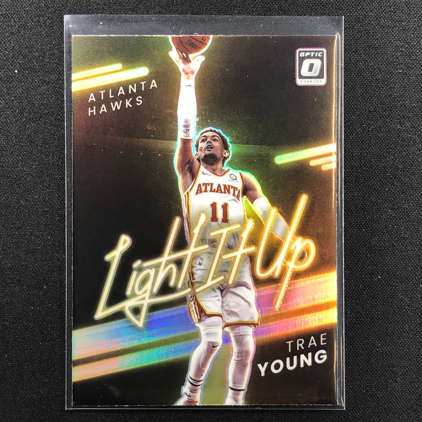 2021-22 Donruss Optic TRAE YOUNG Light It Up Holo Silver #3