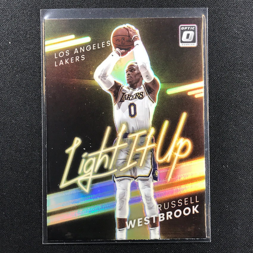 2021-22 Donruss Optic RUSSELL WESTBROOK Light It Up Holo Silver #13