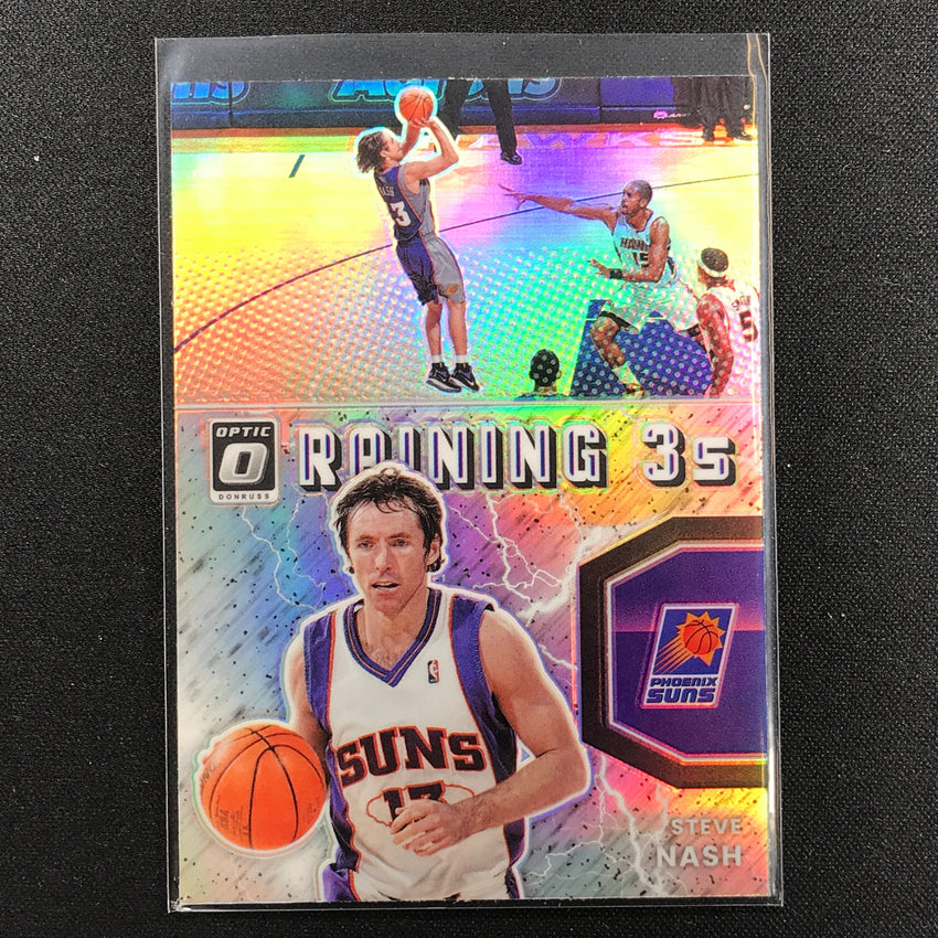 2021-22 Donruss Optic STEVE NASH Raining 3s Holo Silver #16