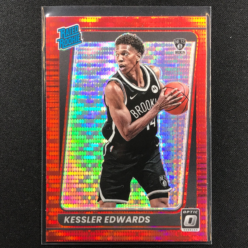 2021-22 Donruss Optic KESSLER EDWARDS Rated Rookie Red Pulsar #154