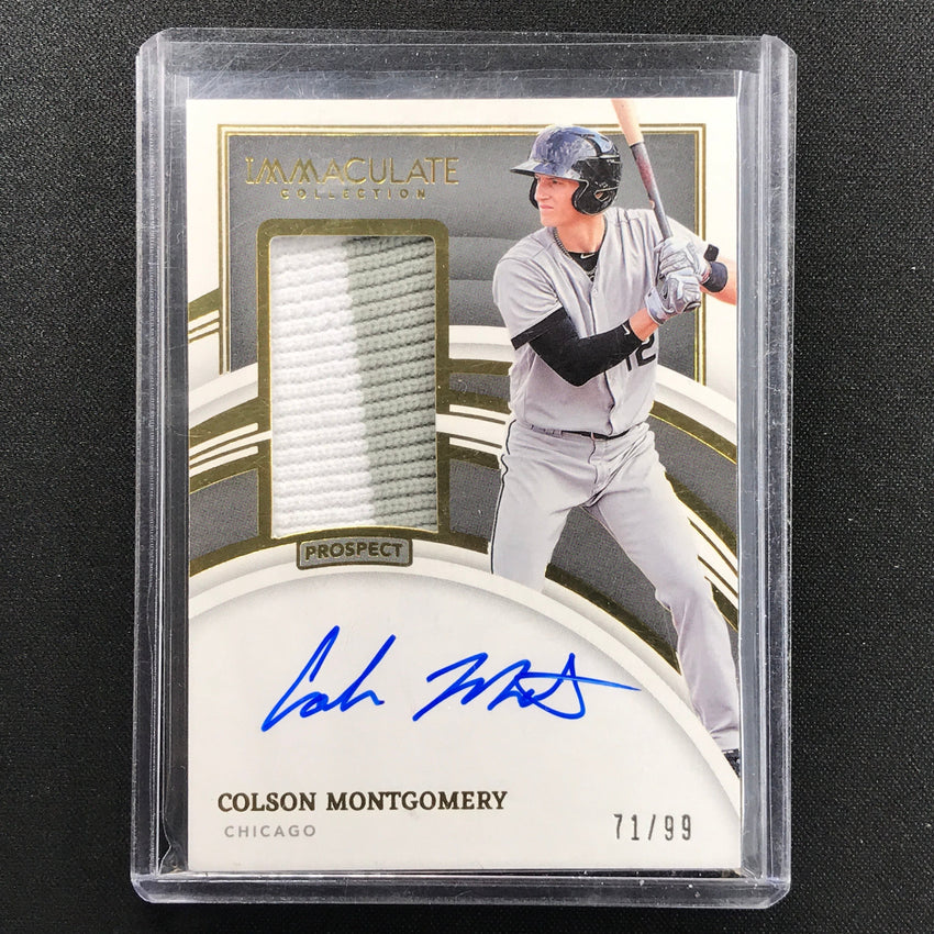 2022 Immaculate Colson Montgomery Prospect Patch Auto 71/99