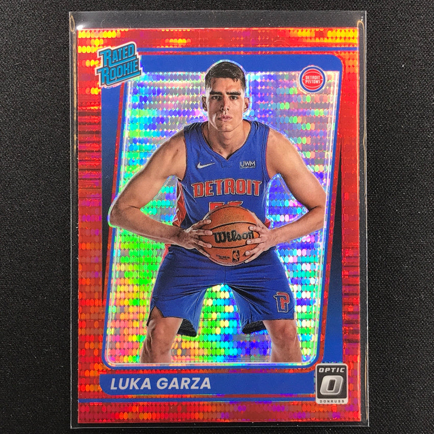 2021-22 Donruss Optic LUKA GARZA Rated Rookie Red Pulsar #164