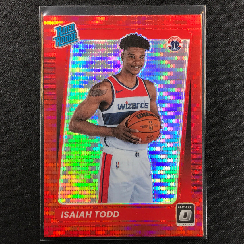 2021-22 Donruss Optic ISAIAH TODD Rated Rookie Red Pulsar #187