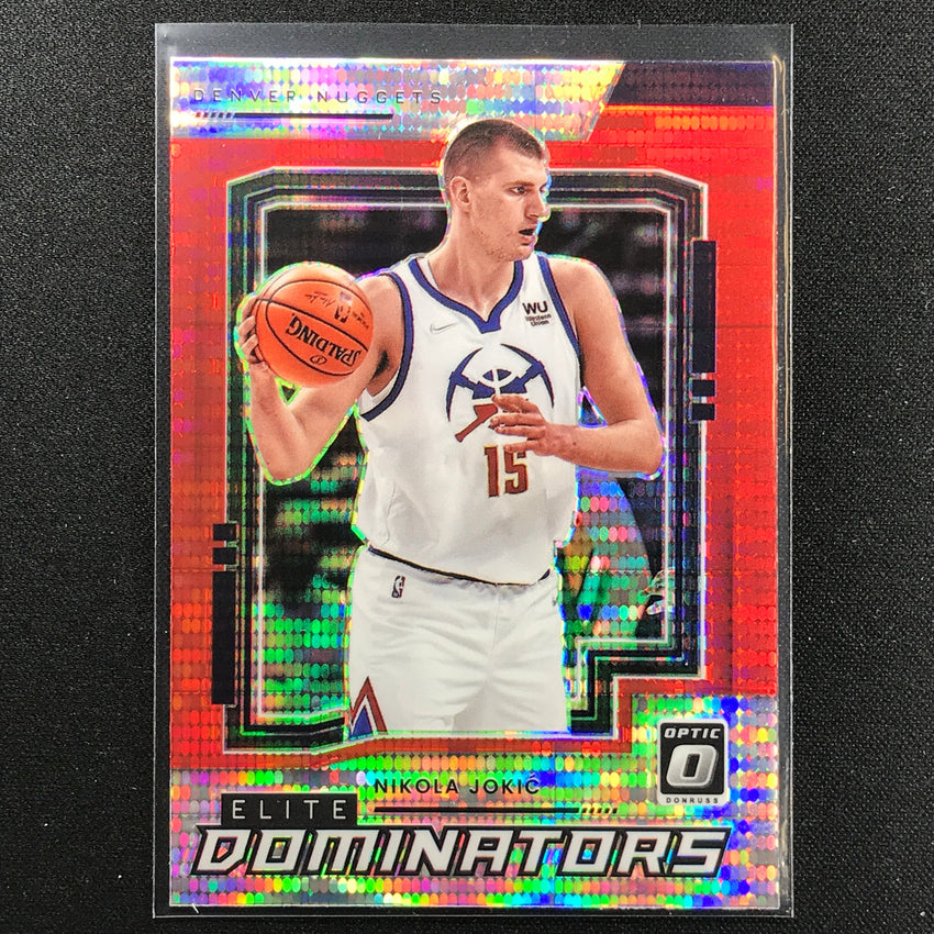 2021-22 Donruss Optic NIKOLA JOKIC Elite Dominators Red Pulsar #15