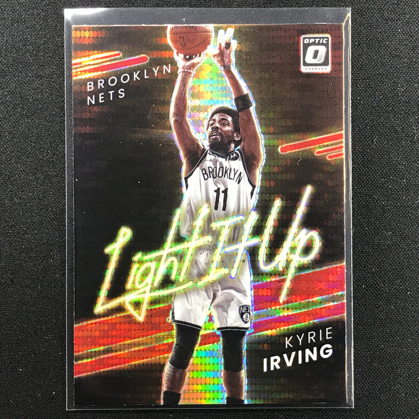 2021-22 Donruss Optic Kyrie Irving Light It Up Red Pulsar No 1