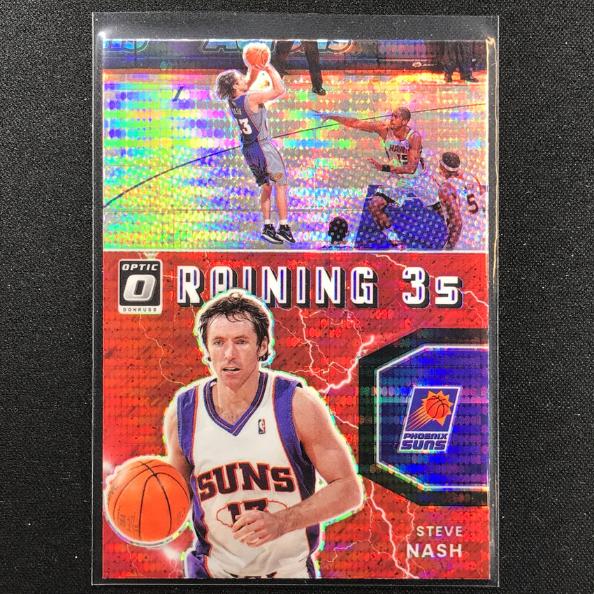 2021-22 Donruss Optic STEVE NASH Raining 3s Red Pulsar #16