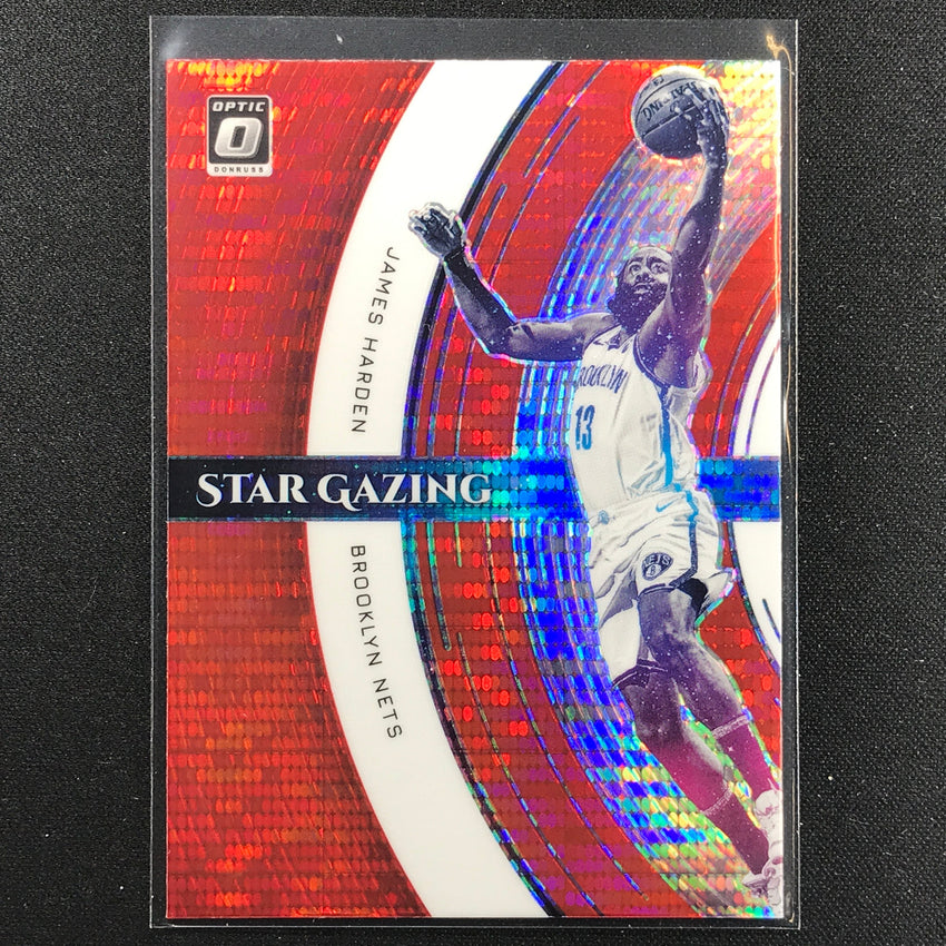 2021-22 Donruss Optic JAMES HARDEN Star Gazing Red Pulsar #15