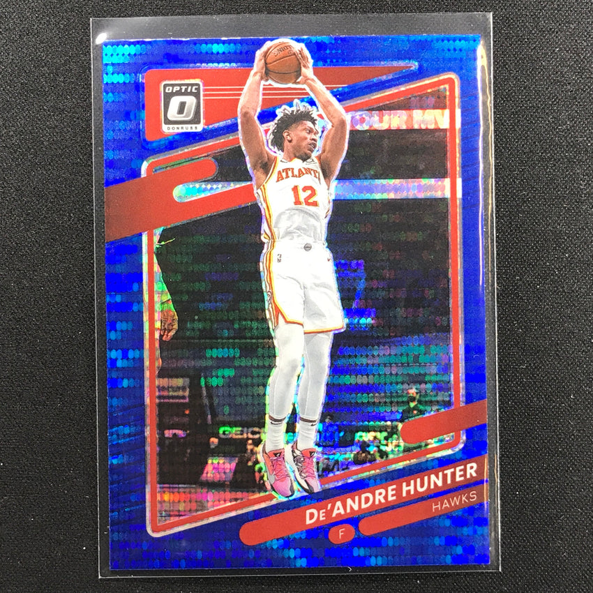 2021-22 Donruss Optic Deandre Hunter Blue Pulsar No 13