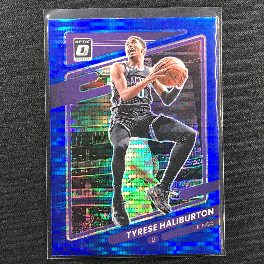 2021-22 Donruss Optic TYRESE HALIBURTON Blue Pulsar #38
