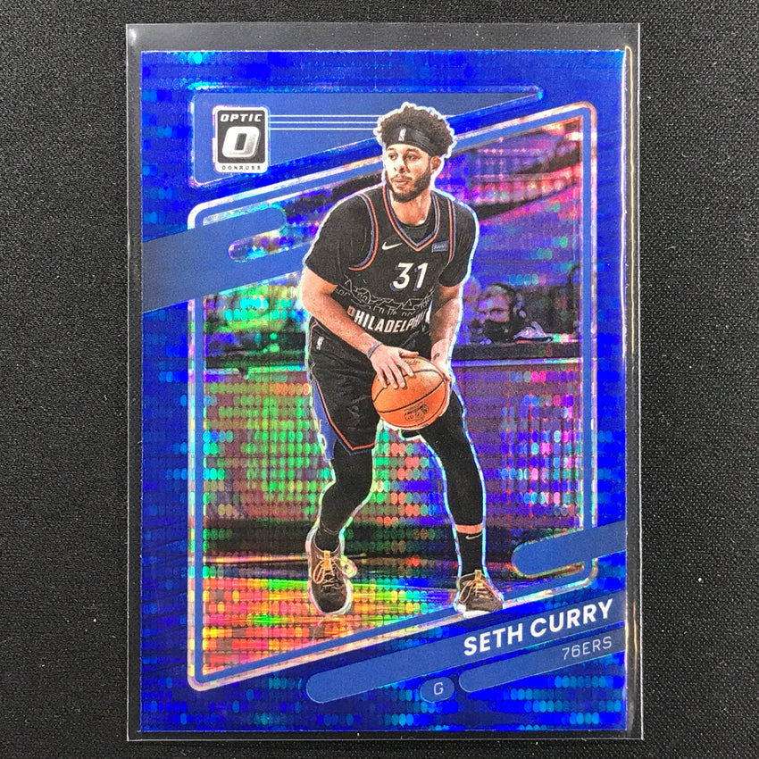 2021-22 Donruss Optic SETH CURRY Blue Pulsar #91