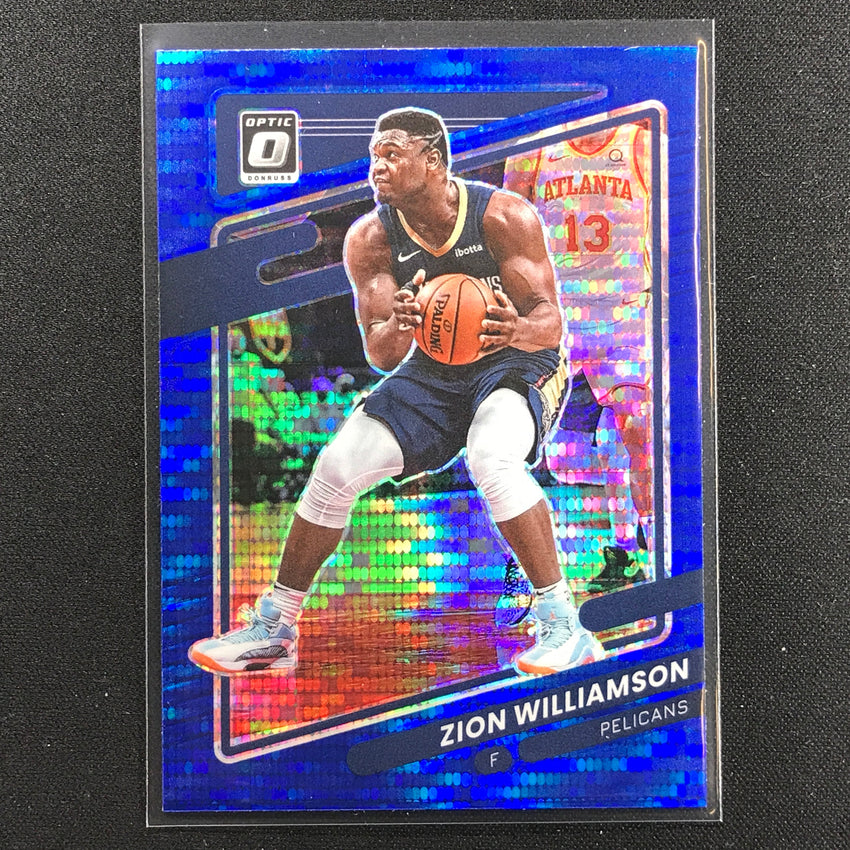 2021-22 Donruss Optic ZION WILLIAMSON Blue Pulsar #95