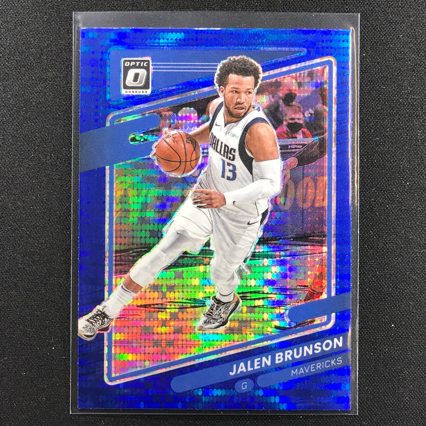2021-22 Donruss Optic JALEN BRUNSON Blue Pulsar #97
