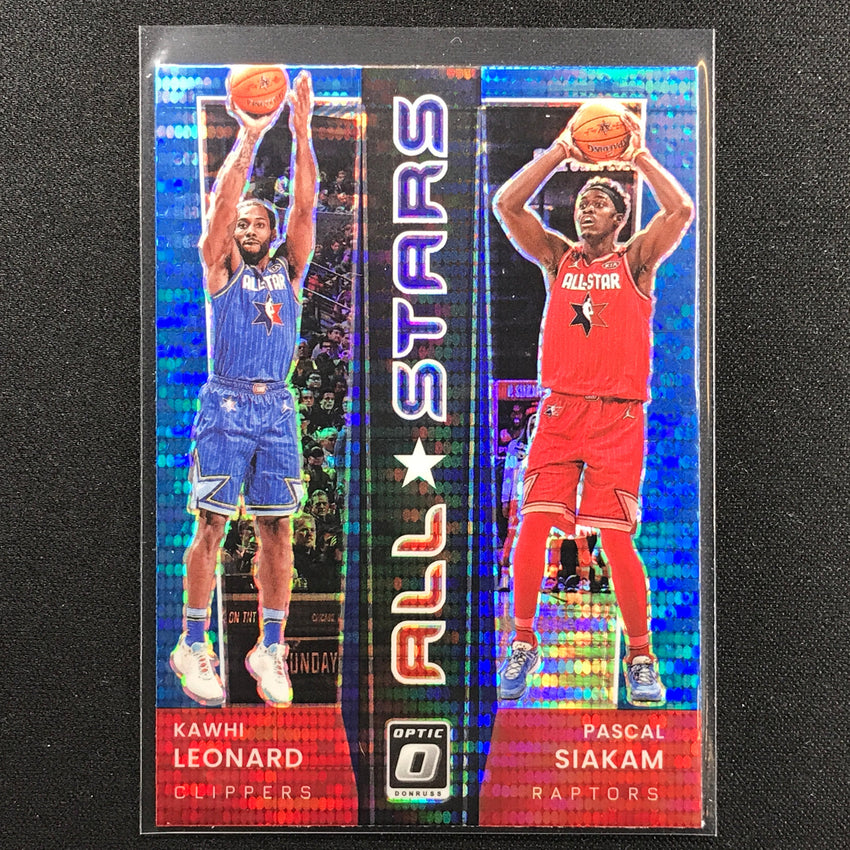 2021-22 Donruss Optic KAWHI LEONARD PASCAL SIAKAM All-Stars Blue Pulsar #19