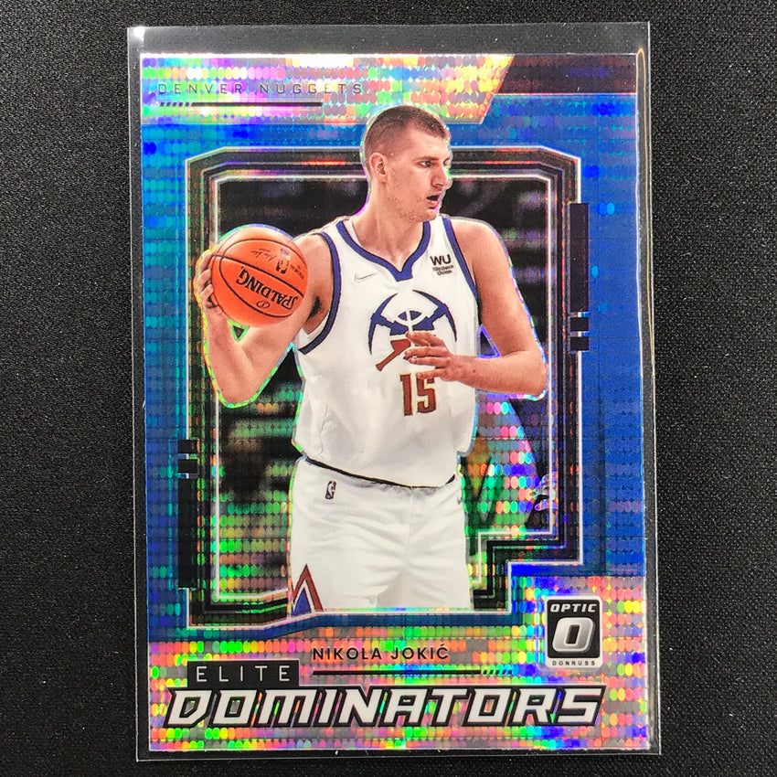 2021-22 Donruss Optic NIKOLA JOKIC Elite Dominators Blue Pulsar #15