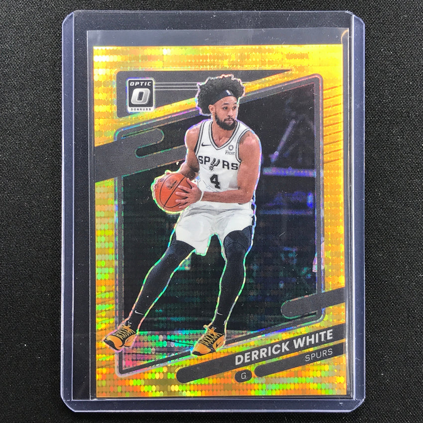 2021-22 Donruss Optic Derrick White Gold Pulsar 3/10