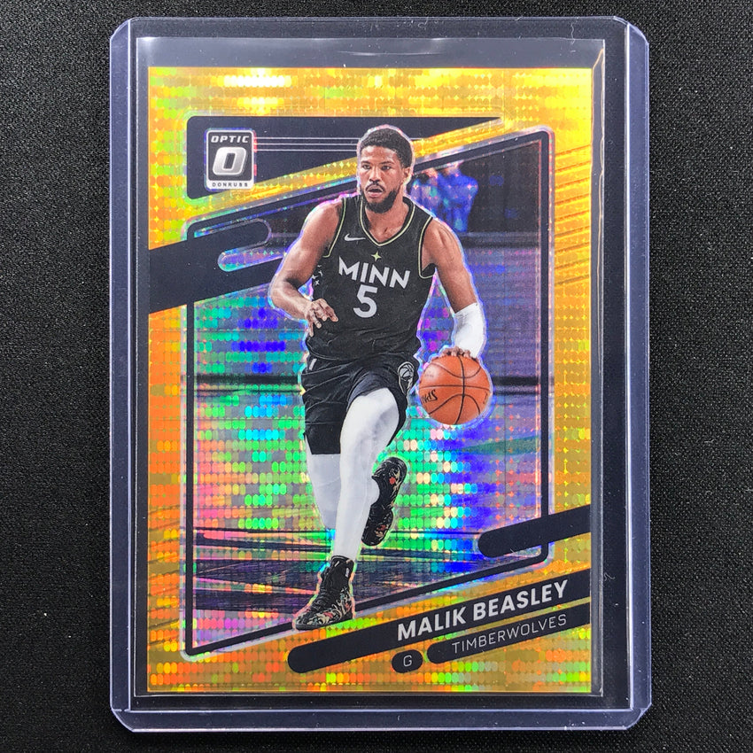 2021-22 Donruss Optic Malik Beasley Gold Pulsar 8/10