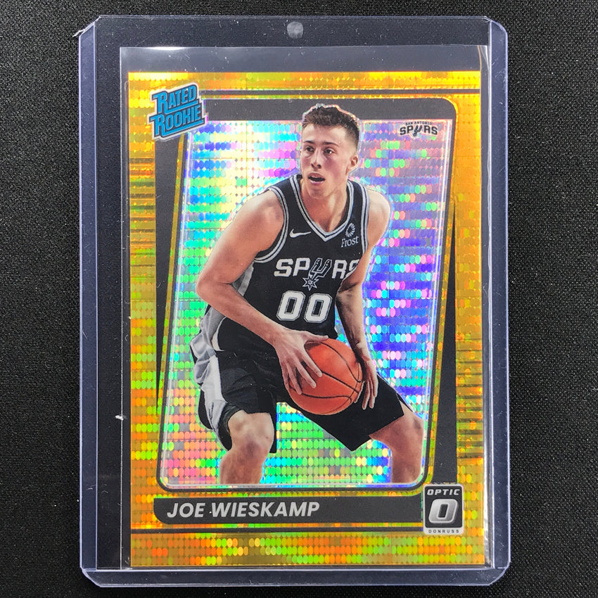 2021-22 Donruss Optic Joe Wieskamp Rated Rookie Gold Pulsar 8/10
