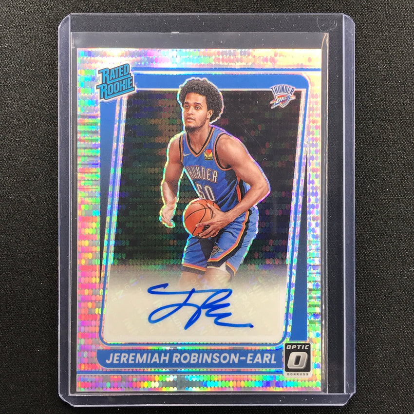2021-22 Donruss Optic Jeremiah Robinson-earl Rated Rookie Auto Pulsar 15/19