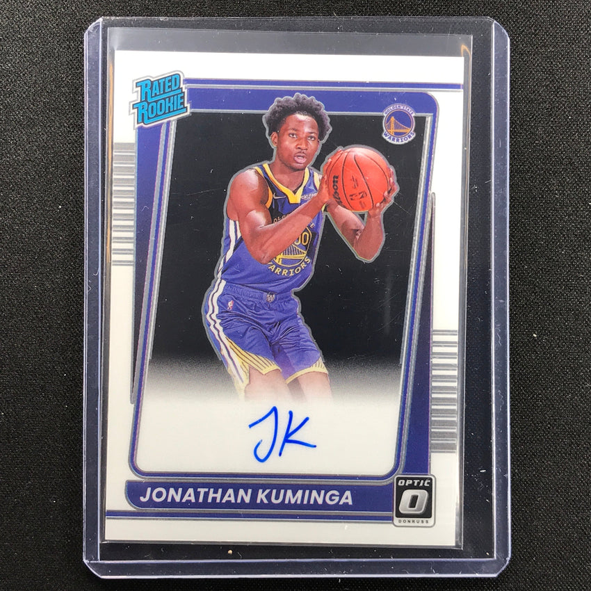 2021-22 Donruss Optic Jonathan Kuminga Rated Rookie Signatures Auto No 190 B