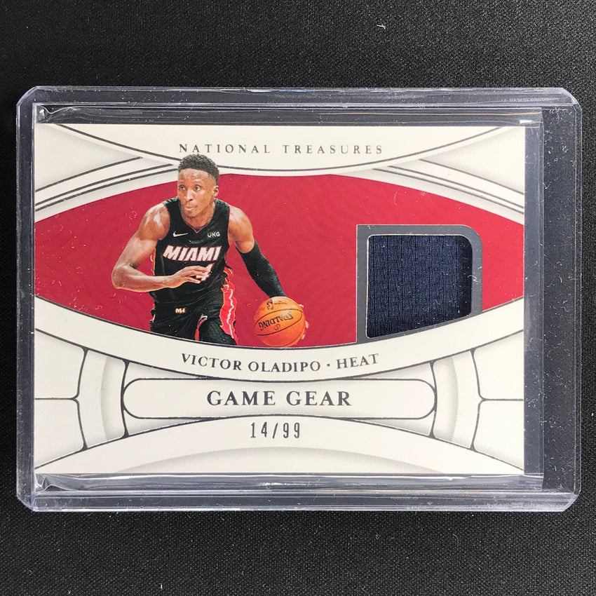 2021-22 National Treasures Victor Oladipo Game Gear Jersey 14/99