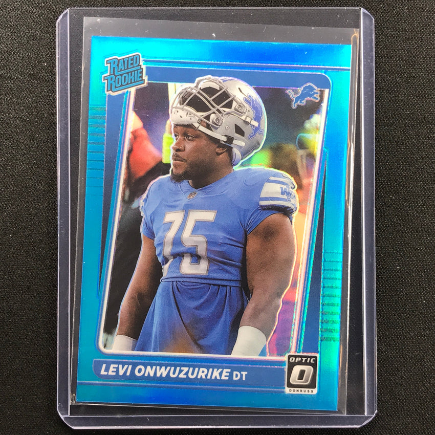 2021 Donruss Optic Levi Onwuzurike Rated Rookie Aqua 162/299
