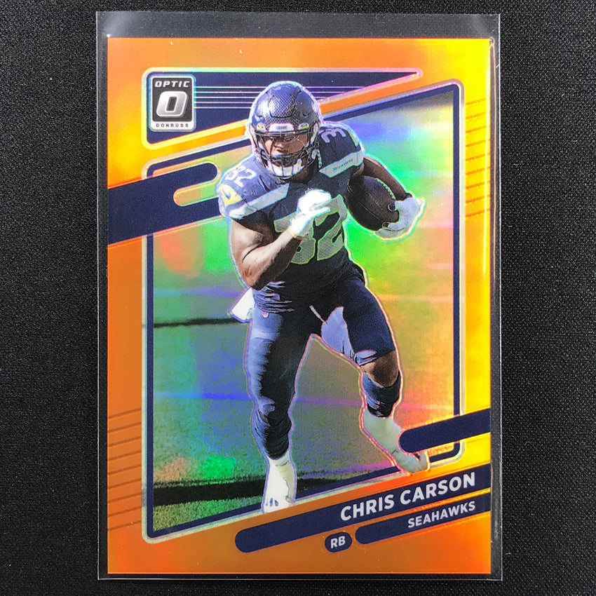2021 Donruss Optic Chris Carson Orange /199
