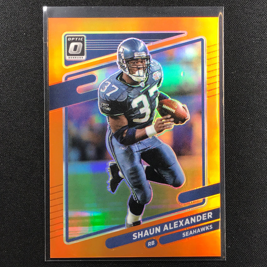 2021 Donruss Optic Shaun Alexander Orange /199