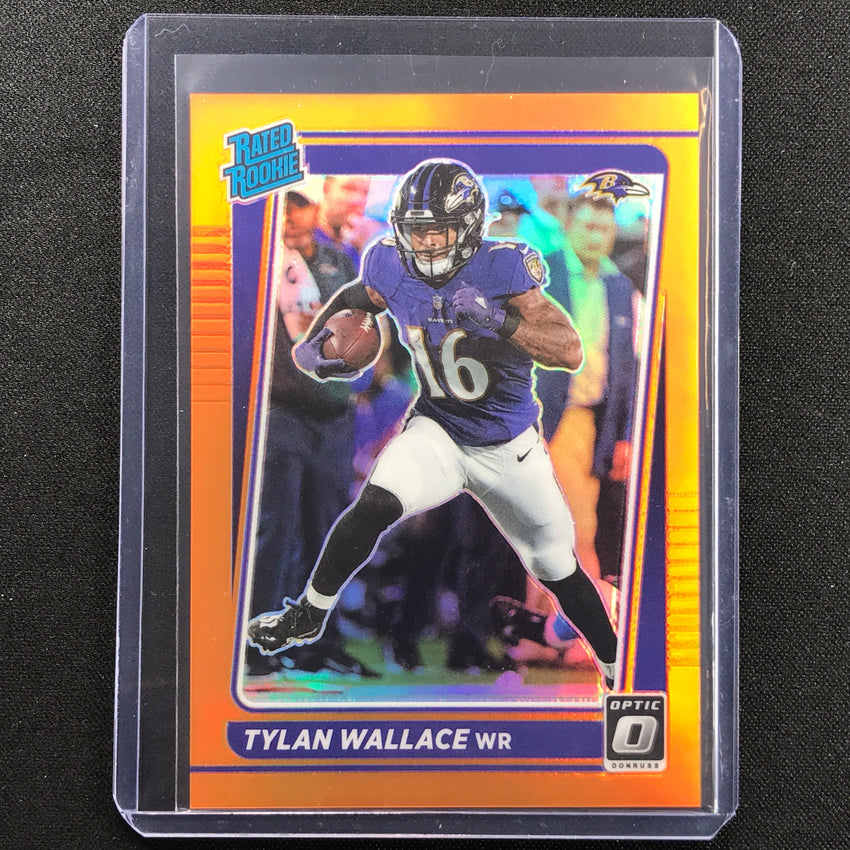 2021 Donruss Optic Tylan Wallace Rated Rookie Orange 82/199