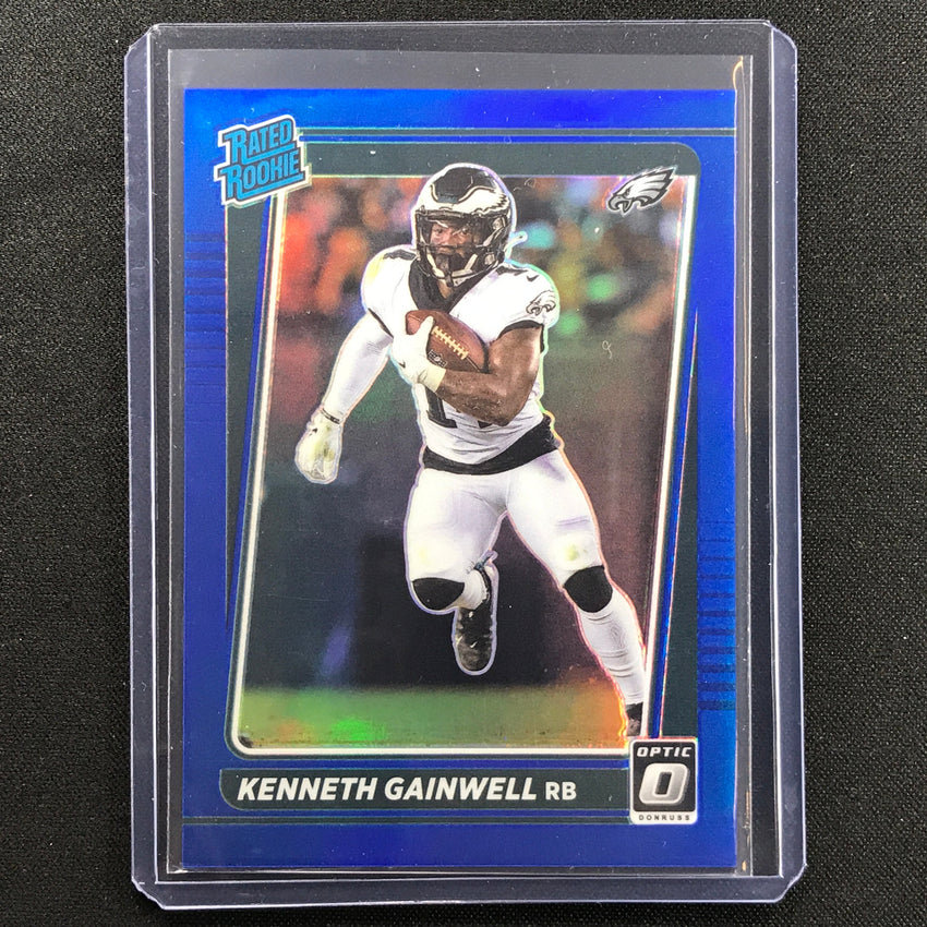 2021 Donruss Optic Kenneth Gainwell Rated Rookie Blue 143/179
