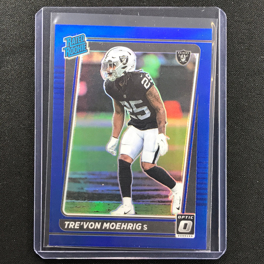 2021 Donruss Optic Trevon Moehrig Rated Rookie Blue 179/179