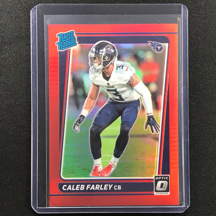 2021 Donruss Optic Caleb Farley Rated Rookie Red 12/99
