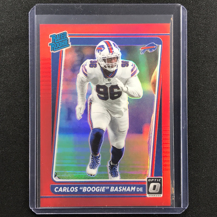 2021 Donruss Optic Carlos Boogie Basham Rated Rookie Red 79/99