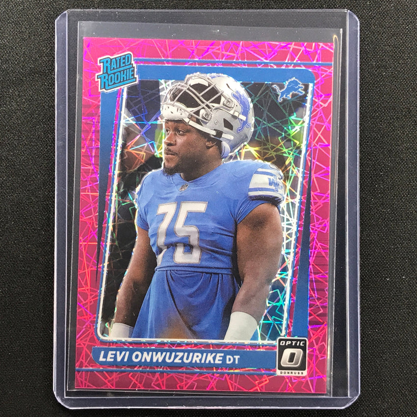 2021 Donruss Optic Levi Onwuzurike Rated Rookie Pink Velocity 43/79