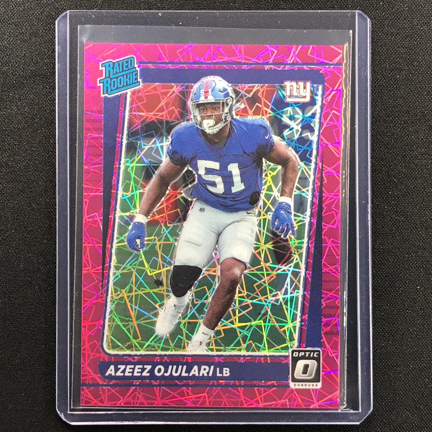 2021 Donruss Optic Azeez Ojulari Rated Rookie Pink Velocity 2/79