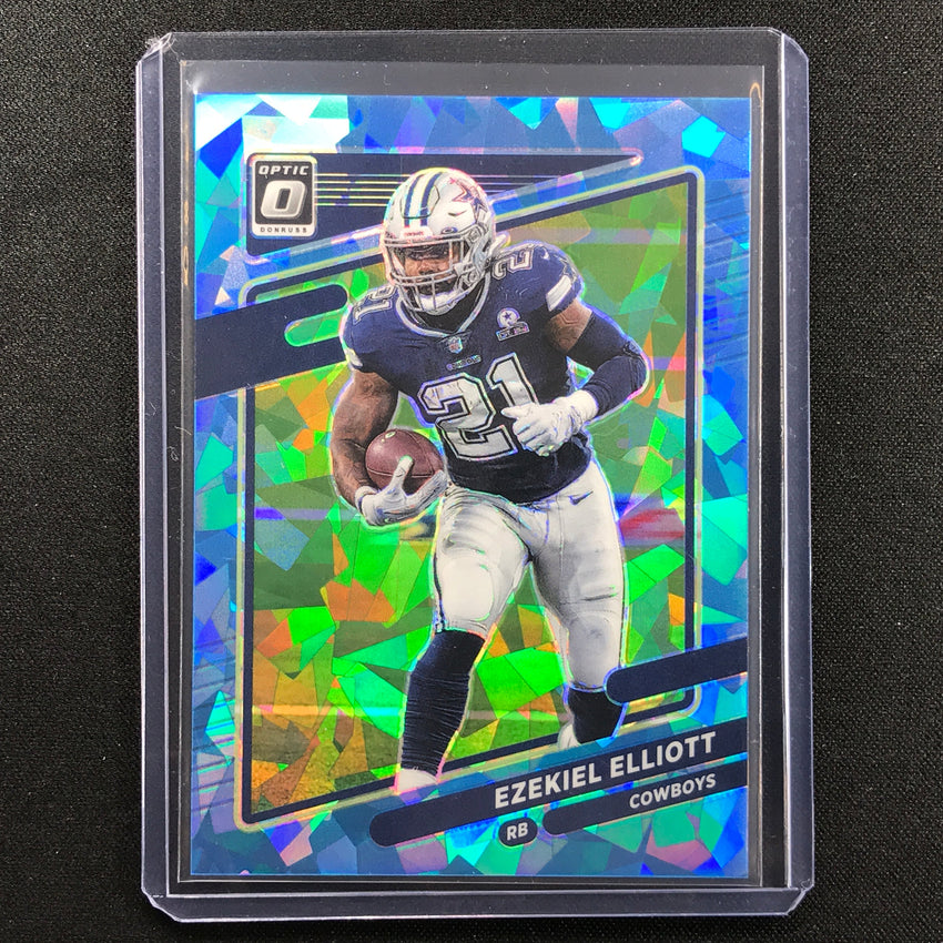 2021 Donruss Optic Ezekiel Elliott Blue Ice 5/15