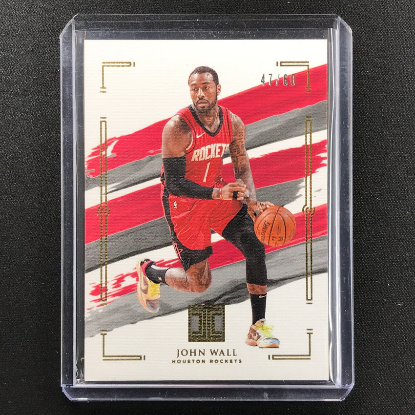 2020-21 Impeccable John Wall Base Gold 47/60
