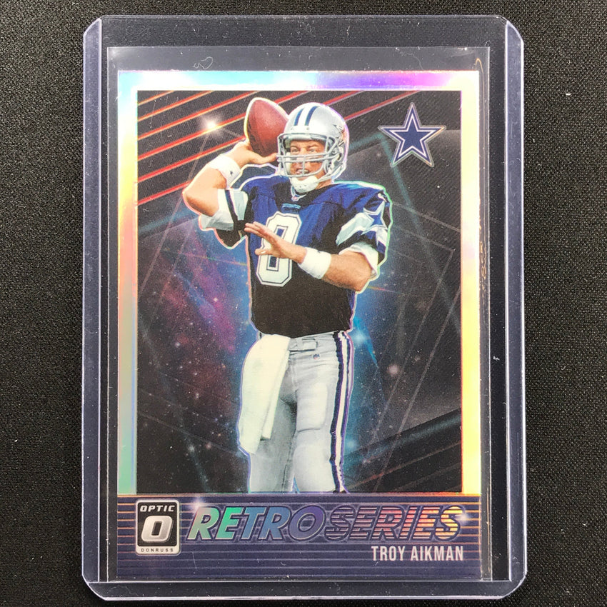 2021 Donruss Optic TROY AIKMAN Retro Series Holo Silver #TA