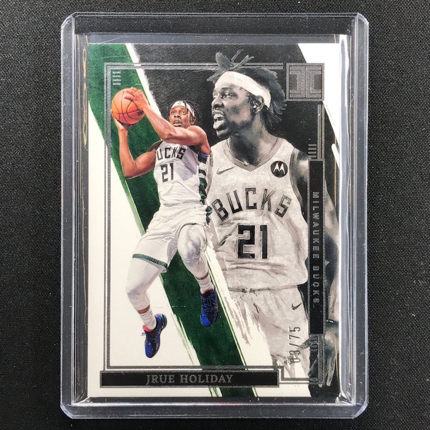 2021-22 Impeccable Jrue Holiday Base Silver 3/75