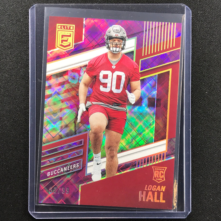 2022 Donruss Elite Logan Hall Rookie Purple 92/99