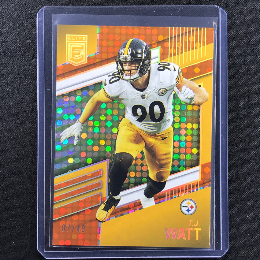 2022 Donruss Elite T.j. Watt Orange 7/49
