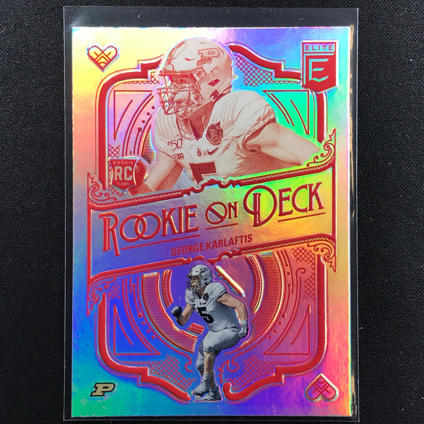 2022 Donruss Elite GEORGE KARLAFTIS Rookie on Deck Base #18