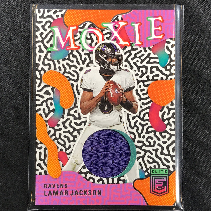 2022 Donruss Elite Lamar Jackson Moxie Jersey No 24