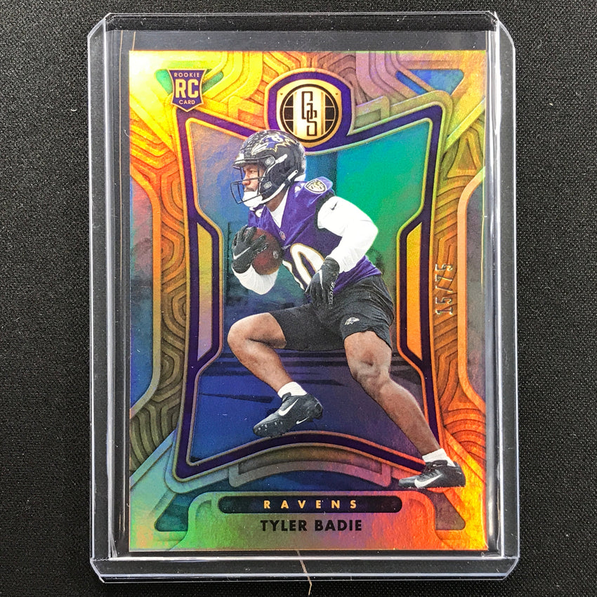 2022 Gold Standard Tyler Badie Rookie Platinum 15/75