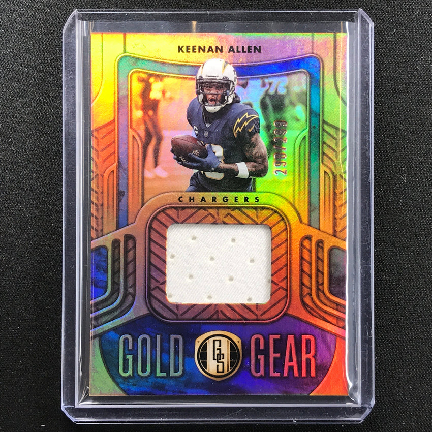 2022 Gold Standard Keenan Allen Gold Gear Relics Jersey 298/299