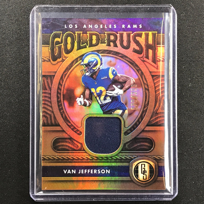 2022 Gold Standard Van Jefferson Gold Rush Relics Jersey 70/299