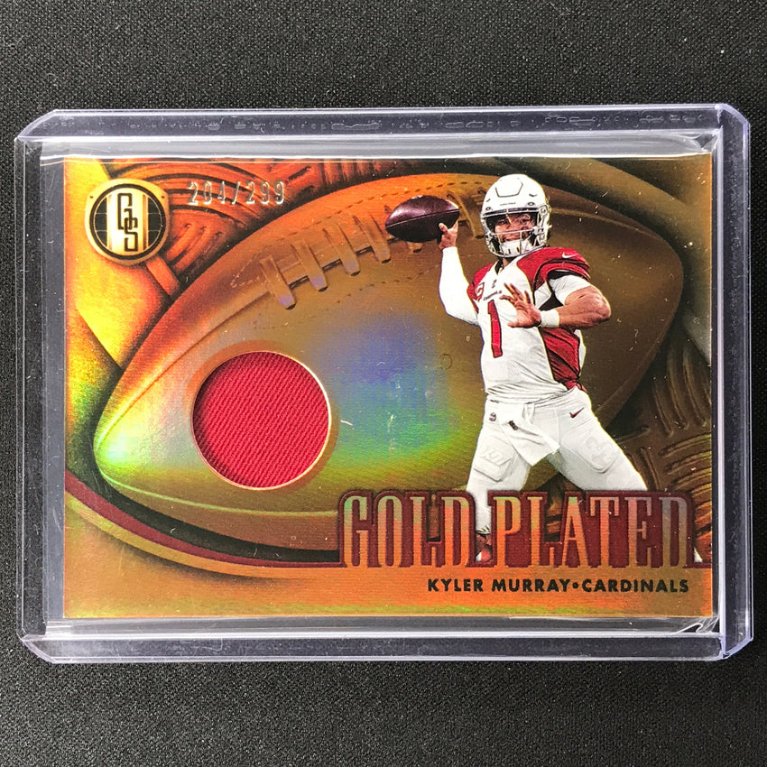 2022 Gold Standard Kyler Murray Gold Plated Relics Jersey 204/299